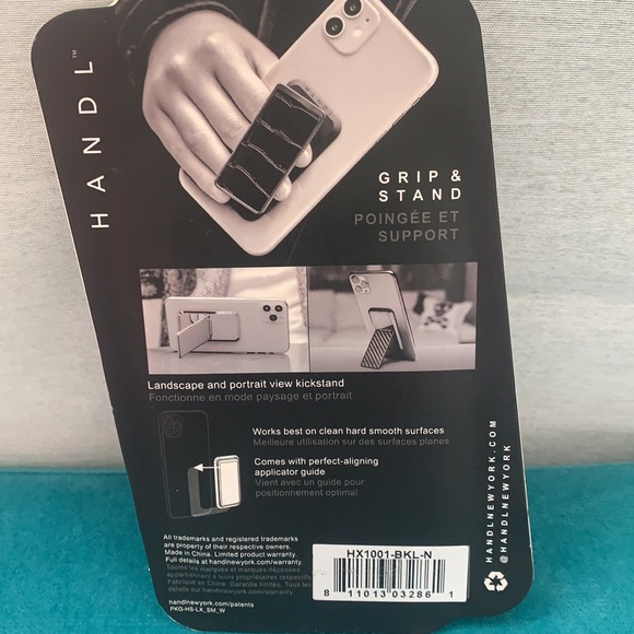 Gorgeous Blue Sparkly Phone Grip & Stand - Picture 5 of 7